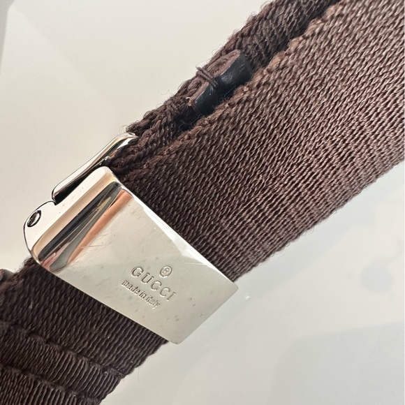 Gucci GG Monogram Nylon Brown Bag - Picture 7 of 11